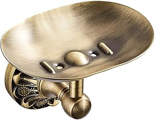 WXDL Porte-Savon Douche Laiton Boîte à Savon Mural Antique Sculpté Soap Dish pour Cuisine Salle de Bain Panier à Savon