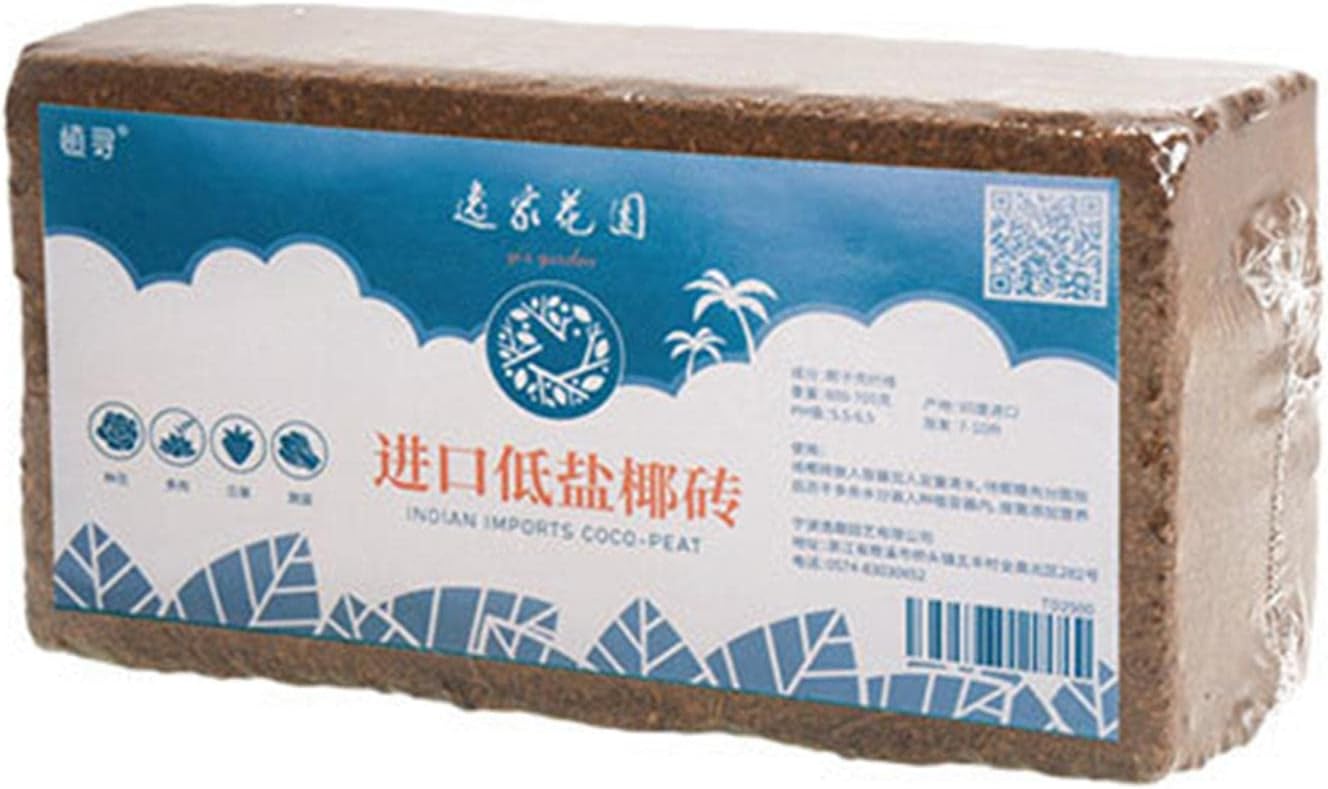 Ladrillos de Fibra de Coco, Ladrillo de turba de Coco comprimido, Sustrato de Fibra de Coco con Equilibrio de PH, cáscara de Coco de Fibra de Coco de Alta expansión para jardín Niktule