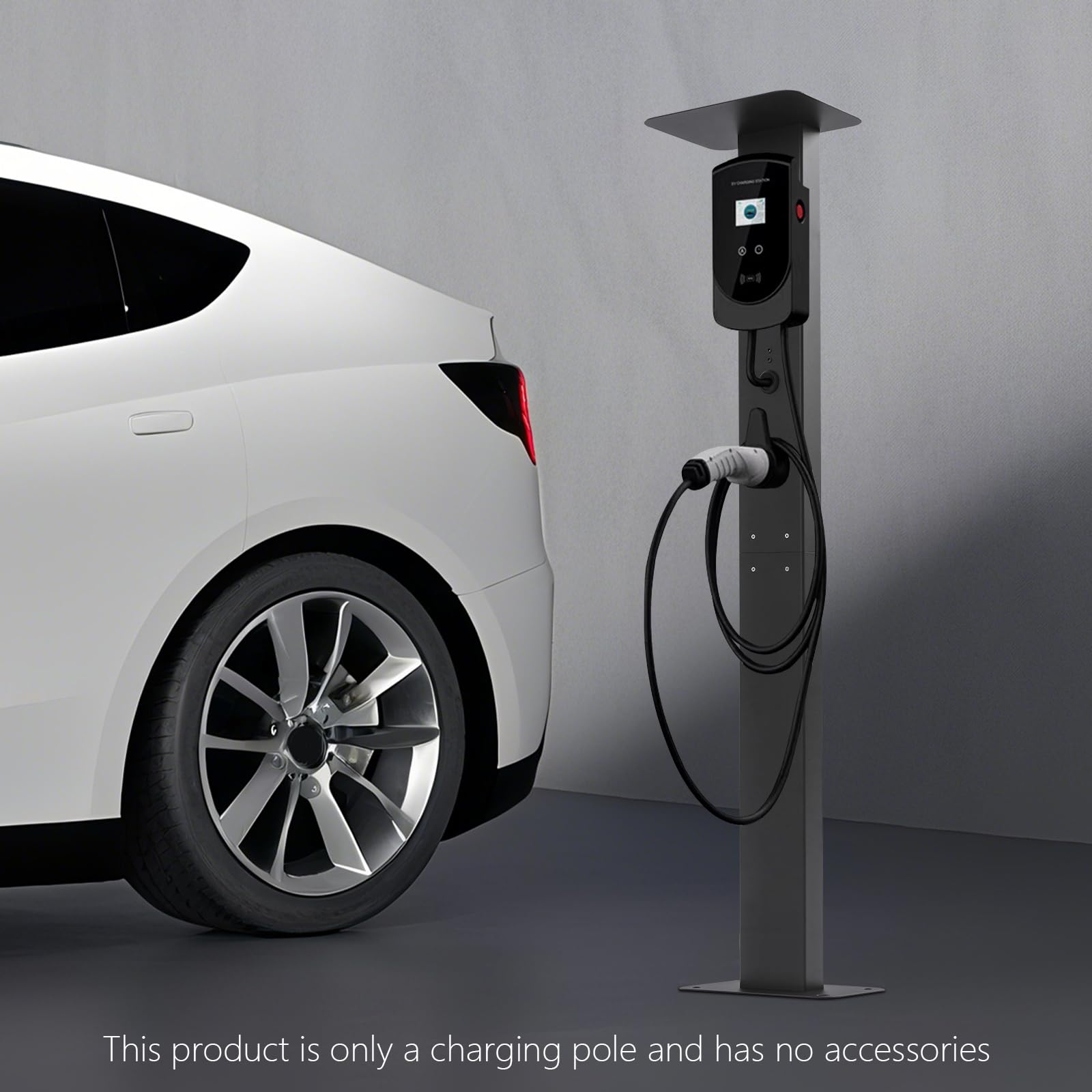 Supporto universale Wallbox, colonna di supporto per stazioni di ricarica per auto elettriche, lega di alluminio e lega di neodimio, per esterni, interni, garage, parcheggi