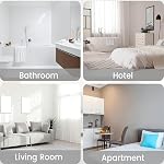 71" W x 74" H Waffle-White Hotel Style Rideau de douche avec snap dans le linge pour salle de bain imperméable machine lavable,Ring moins rideau de douche,Machine lavable