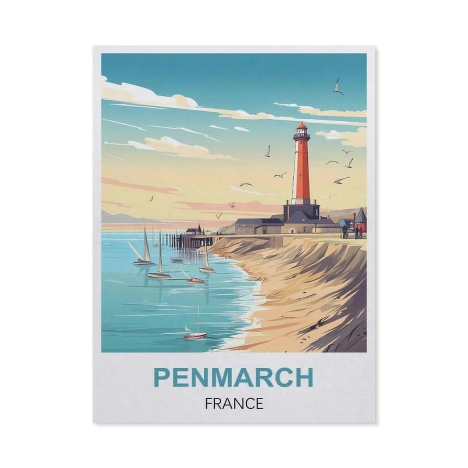 Metal Sign Tin Sign，Penmarch France(15x30cm）