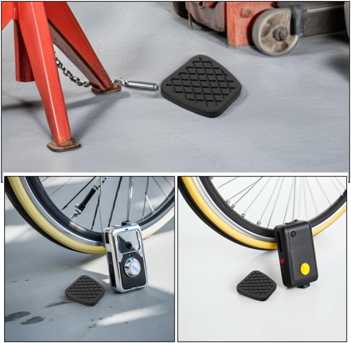 Universal Car Pedal Covers 4pcs Rubber Pads for Brake Clutch