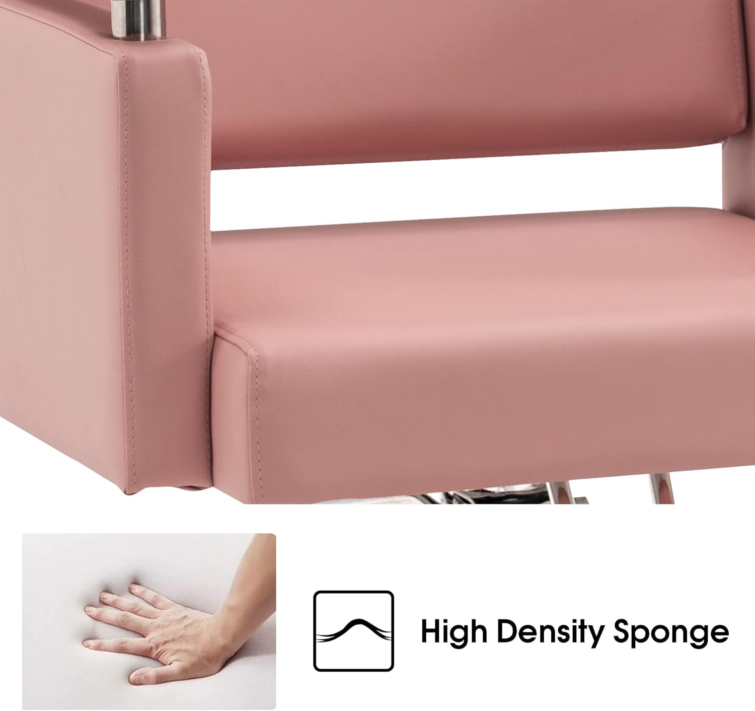 BarberPub Classic Hydraulic Barber Chair Styling Salon Chair for Hair Stylist Beauty Spa Equipment 8808 (Pink) : Beauty & Personal Care