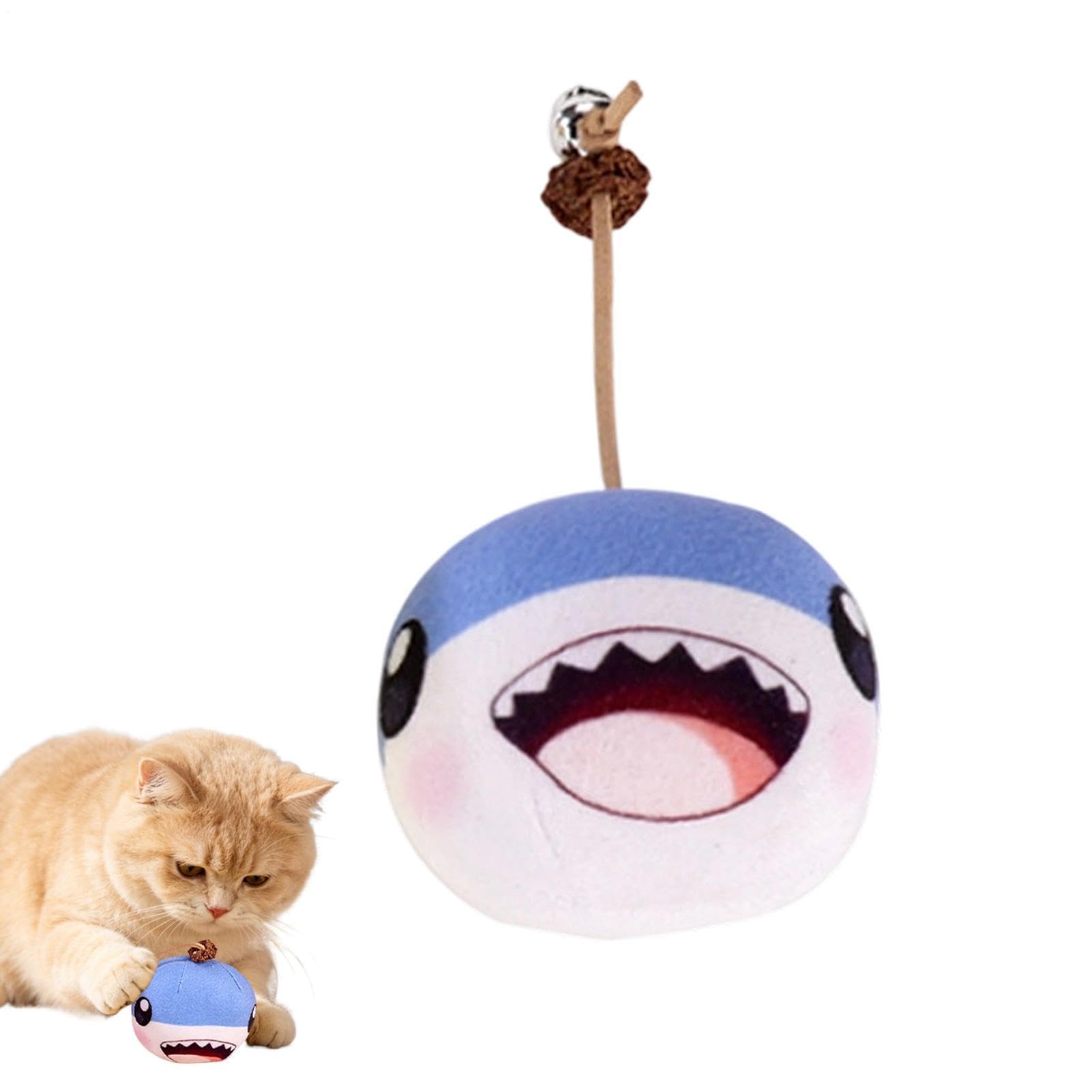 Generisch Interactive Purr Ball, 10 cm Kitten Sound Toy, Acoustic Catnip Infused Ball, Durable Multi-Pet Entertainment, Pet Accessory with Modern Style, Play Toy for Home & Backyard