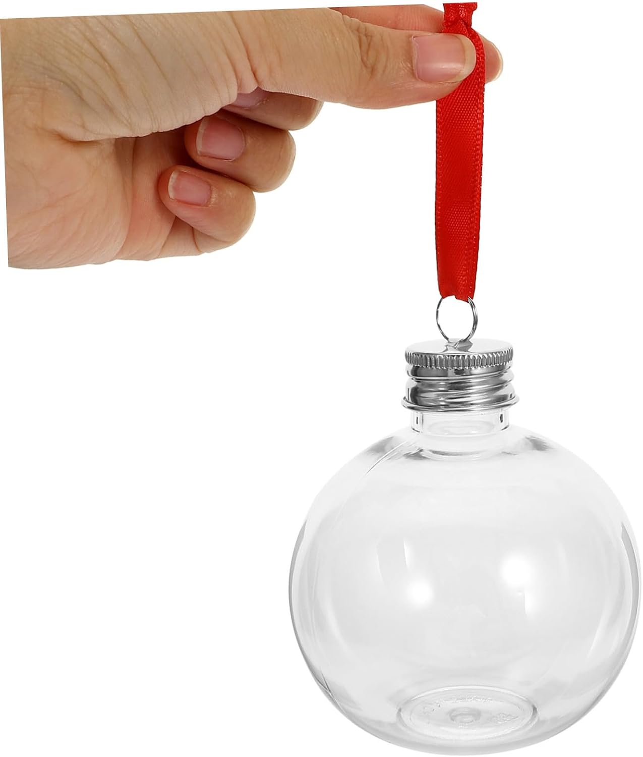 Xmas Lightbulb Shape Candy Bottles for Milk Tea, 10pcs PET