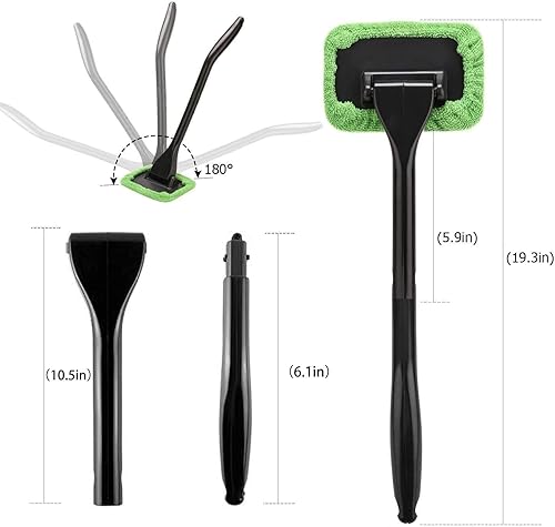 Vista 3 de XINXIYAN Limpiador de ventanas de coche, herramienta de limpieza de parabrisas dentro de 19 pulgadas (2 piezas)