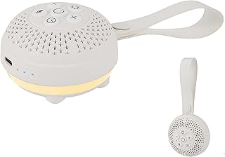 White Noise Sound Machine mit Sprachaufzeichnung & 16 beruhigenden Klängen + 3 Nachtlichter, tragbares und wiederaufladbares Design & 3 Auto-Off-Timer - Perfekt für Baby/Erwachsene/Schlafen/Reisen