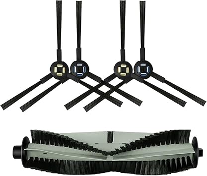 Main Side Brushes Compatible for Silvercrest SSR1 SSRA1,Compatible for Ilife A9s,A9,A7 A80 Plus A10s L100 Robotic Vacuum Cleaner Parts