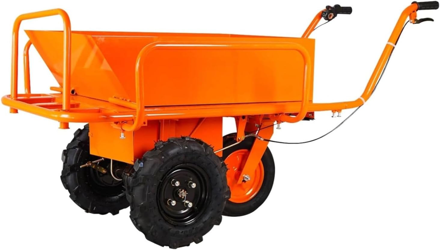 Electric Wheelbarrow,400kg Capacity Heavy Duty Garden Cart with All Terrain Wheels,1500W Super Powerful Motor 48V&20AH Powered,for Garden Camping Outdoor Lawn Yard Farm Ranch