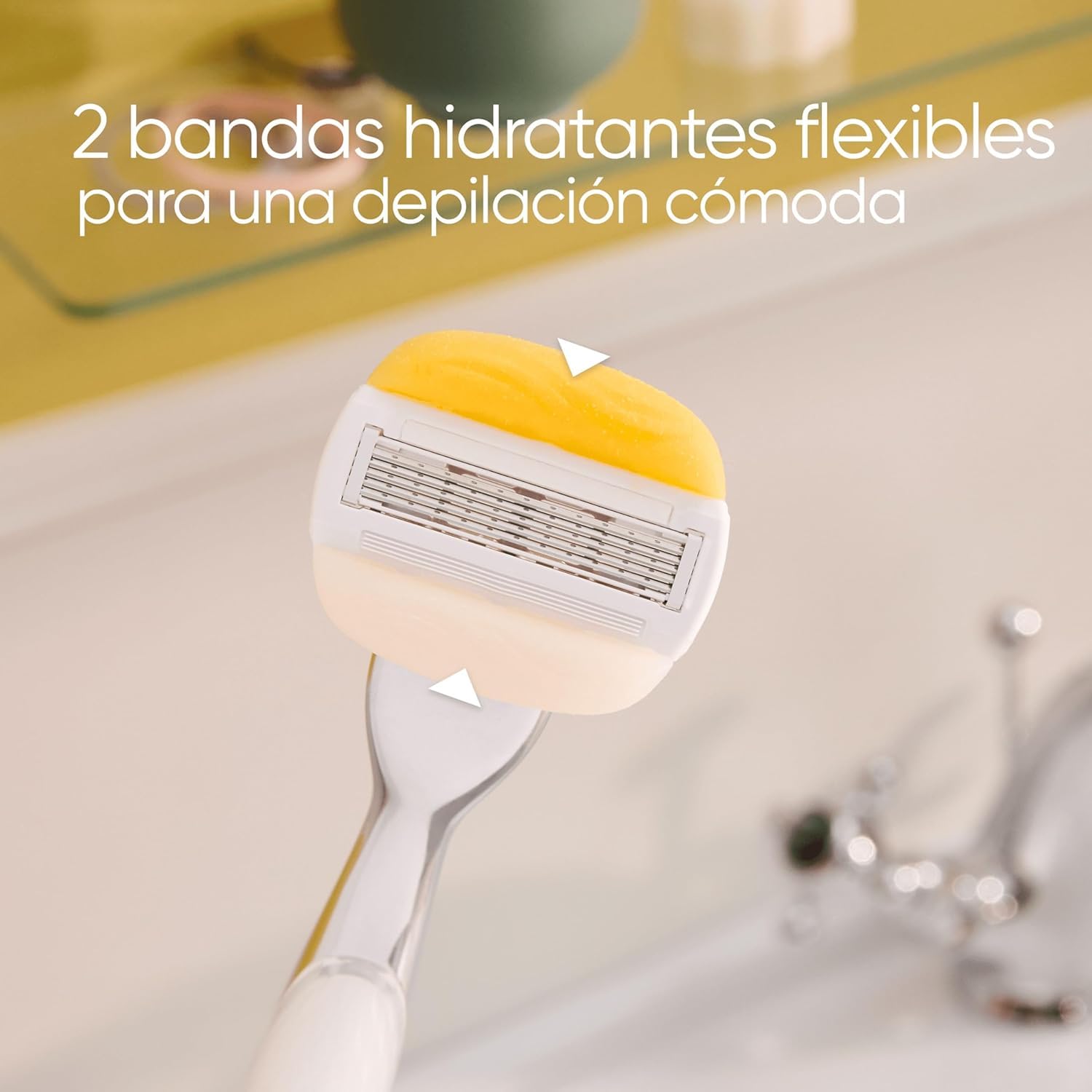 Venus Deluxe Comfortglide Golarka damska, Kokosowa, delikatne dokładne golenie, 1 x brzytwa + 1 dodatkowe ostrze [OFICJALNE]