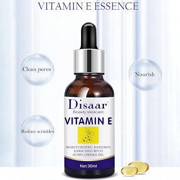 DISAAR BEAUTY Vitamin E Face Serum Sunflower Oil Anti-Wrinkle 30ml