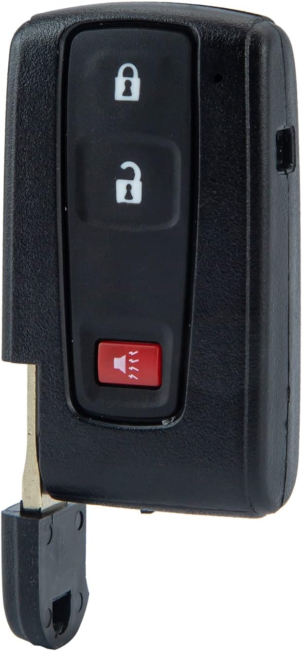 Smart Key fob Replacement for 2004 - 2009 Toyota Prius Smart Car Key Fob MOZB31EG Keyless Entry 2+1 Buttons Remote Control forSilver Logo only (Single)
