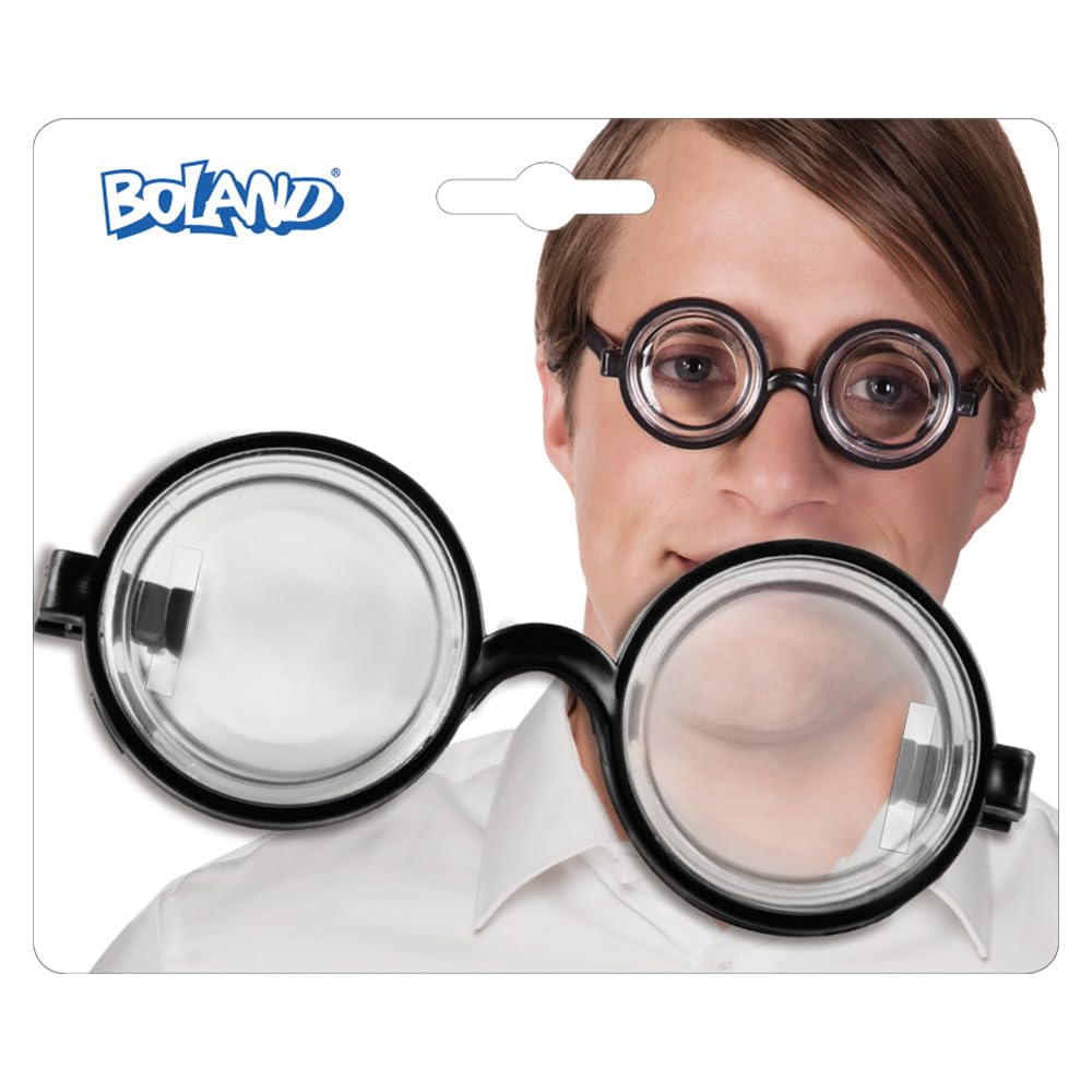 Boland DY10131775 - Zestaw 3 kujonów, sympatyczny kujon, specjalista idiota, dziwak, karnawaB, bal przebieraDców, przebranie, dodatek