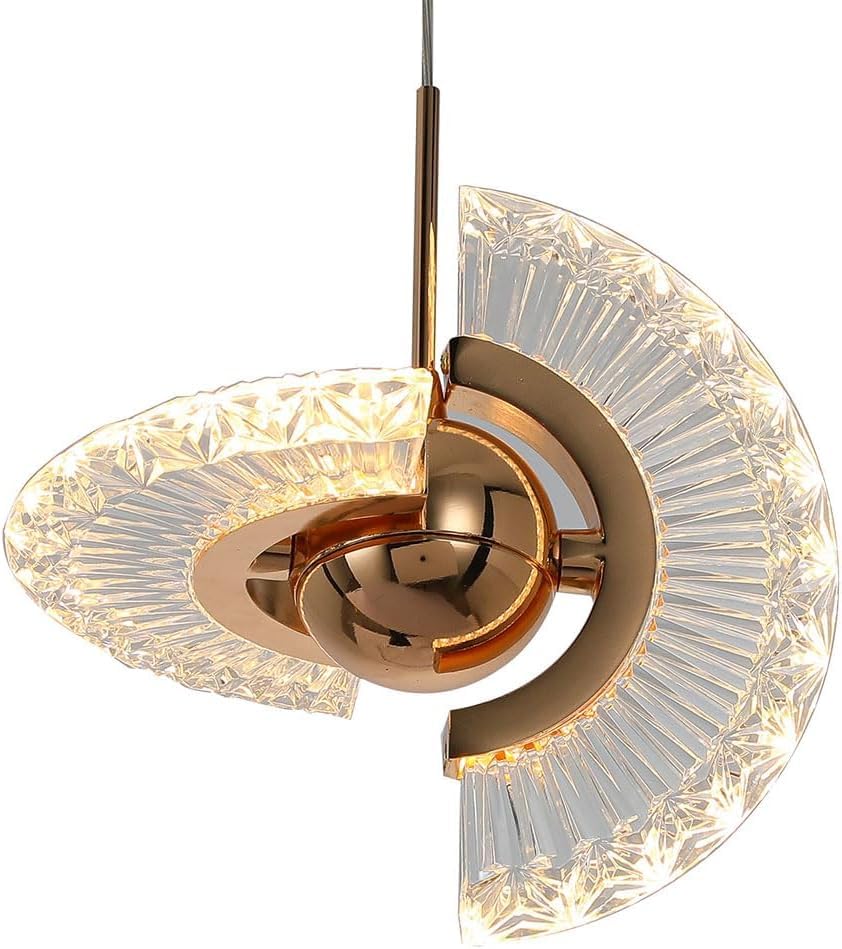 Lustre rotatif doré LED 7W : fini les zones d'ombre avec ce luminaire orientable