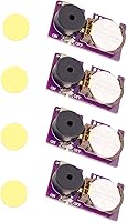 MUUPEG 4-Pack Cricket Noise Maker Prank - Tiny Hidden Beepers with 16 Annoying Sounds, Long Battery Life for Home Office Car Pranks (Dark Purple)