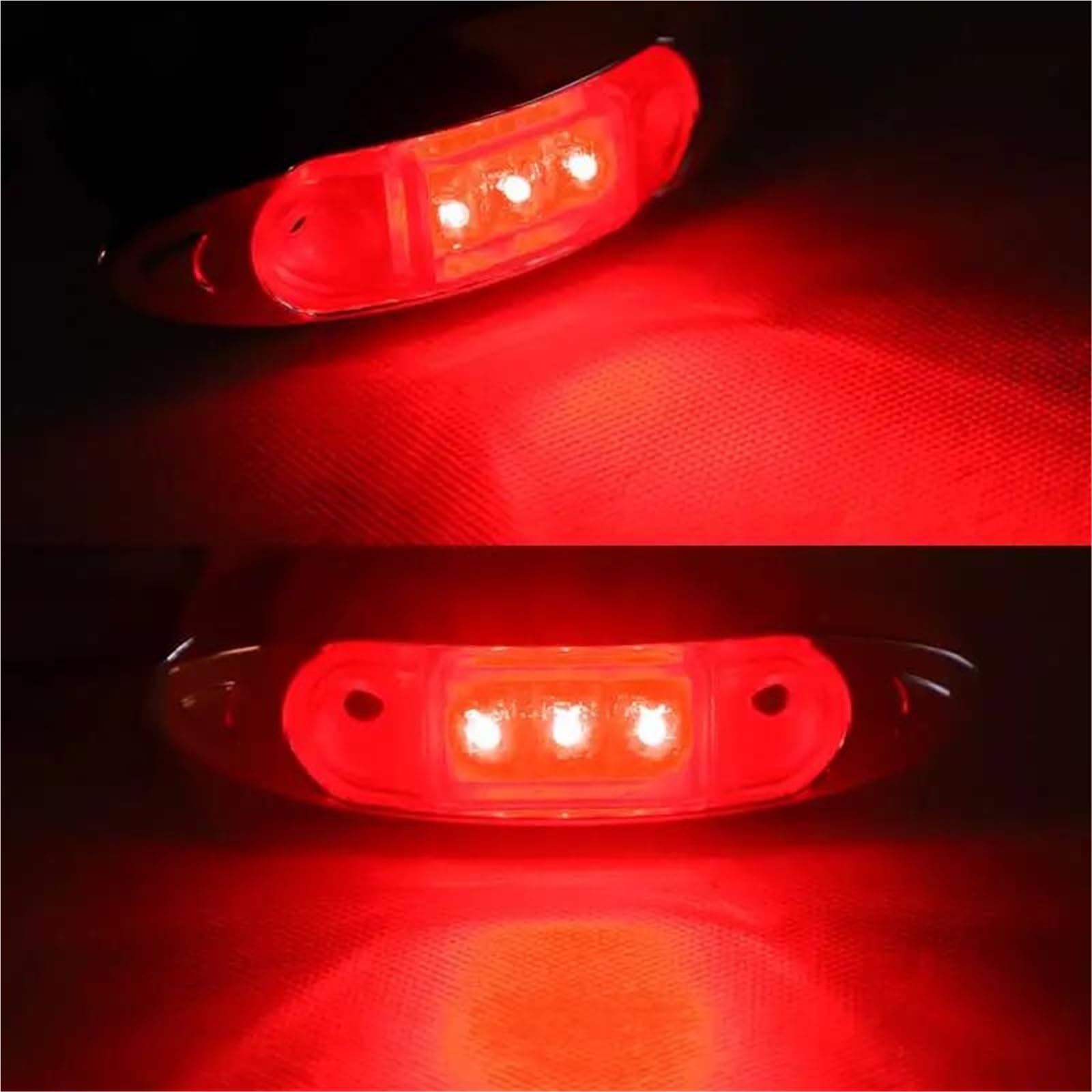 Freccia Auto LED Luce Posizione Laterale Luce Ingombro Fanale Posteriore Lampada Avvertimento Per Camion Rimorchio Autobus Barca Indicatore Laterale(10pcs Red)
