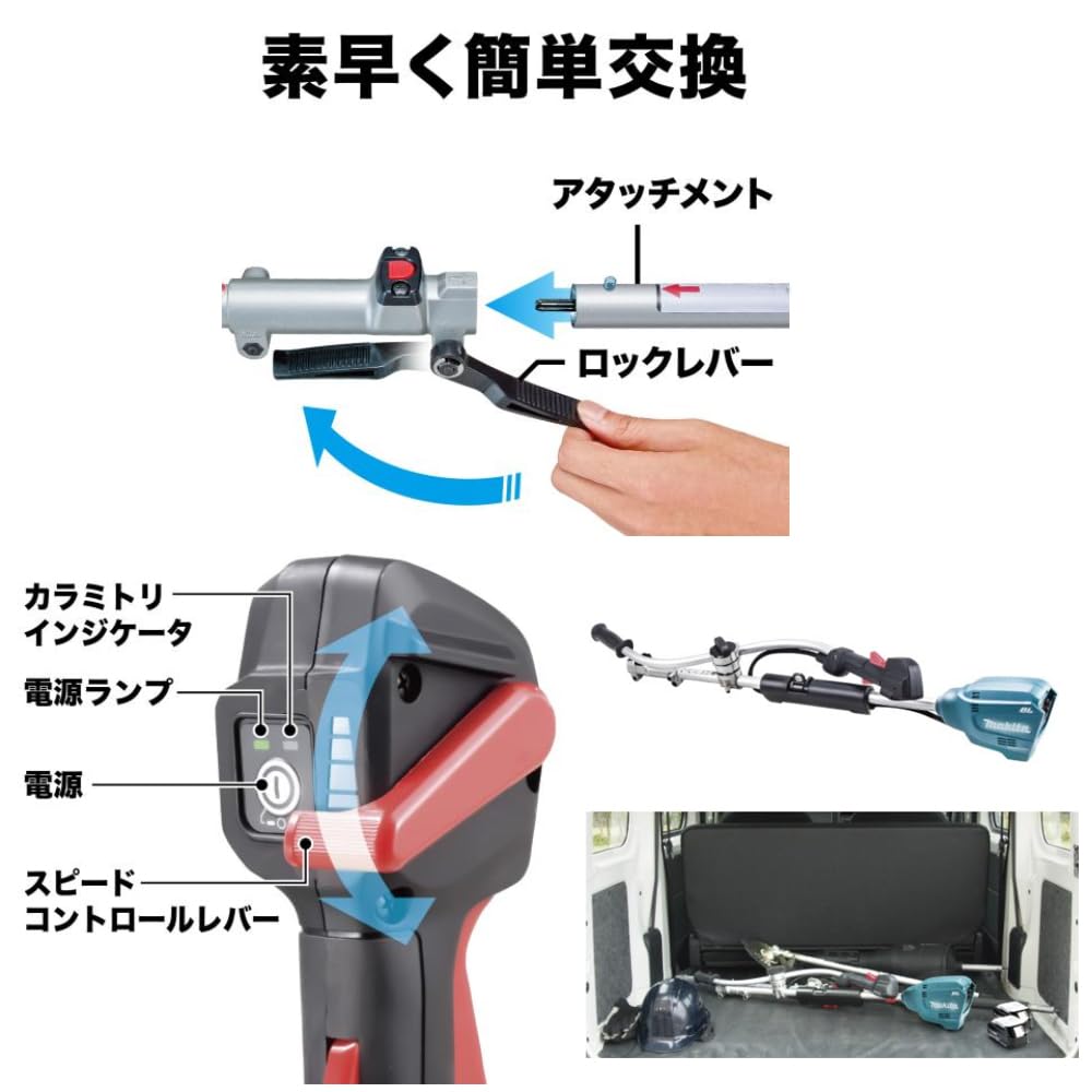 Amazon.co.jp: マキタ18V用充電式スプリットモータ MUX19DZ（本体のみ