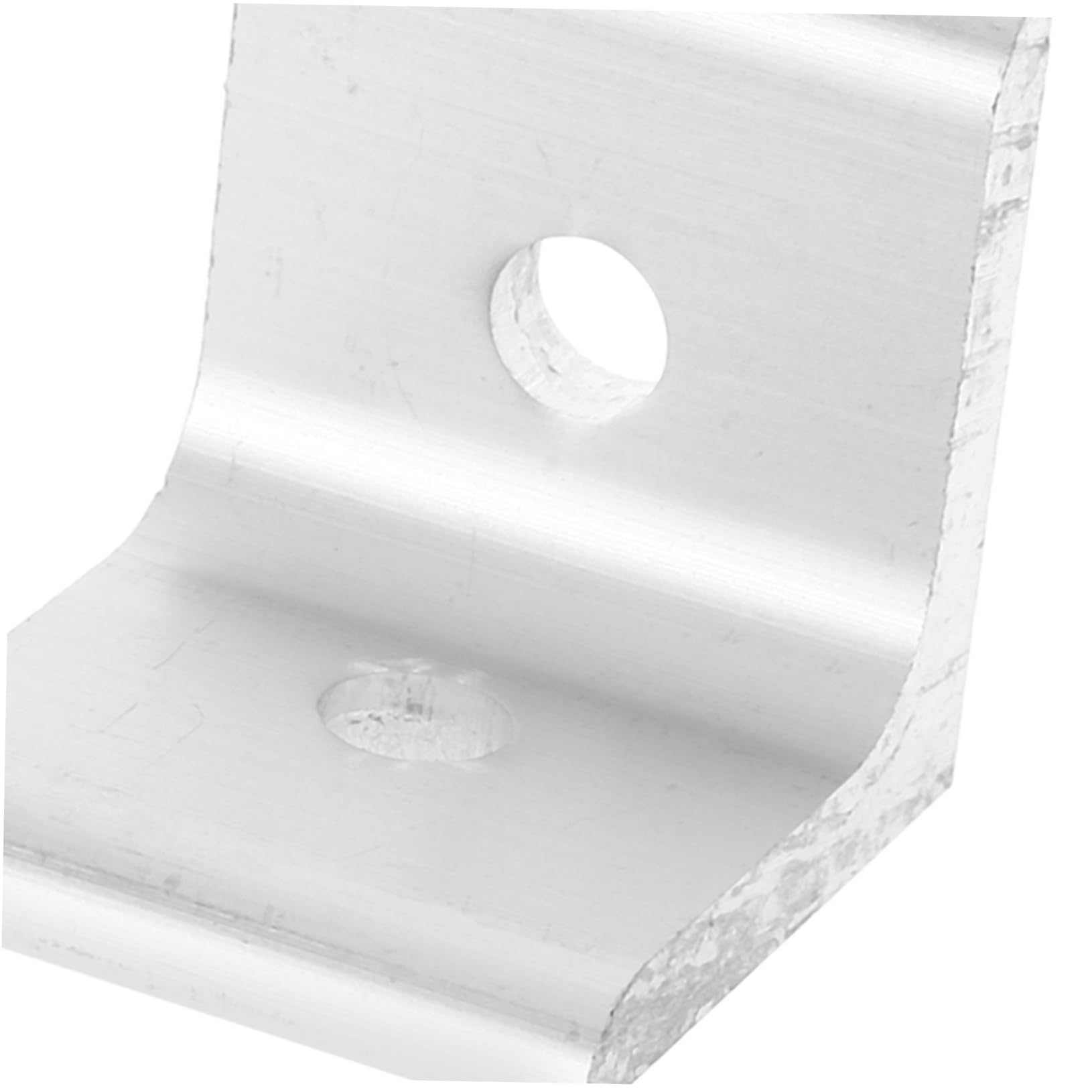 Aluminium L-winkel 25 Stück 4040 Silber für Maschinenbau | Aluminium, 90° Doppelbohrung, Innenverbinder für Konstruktionen, Leicht und Robust