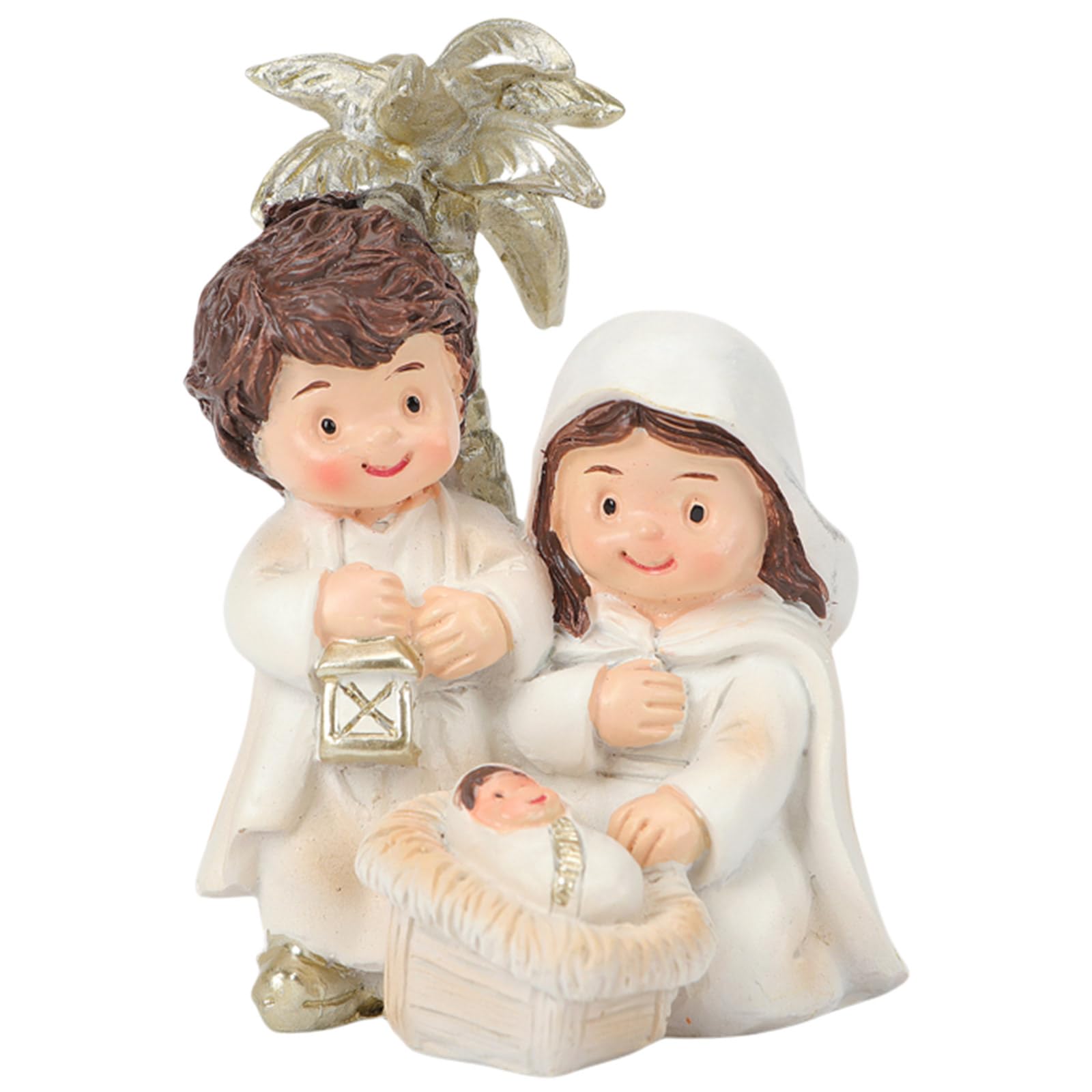 Tsophreniq Artistic Nativity Figurine Resin Catholic Figures Statues Enhancing Christmas Holiday Decoration Home and Table Top Display