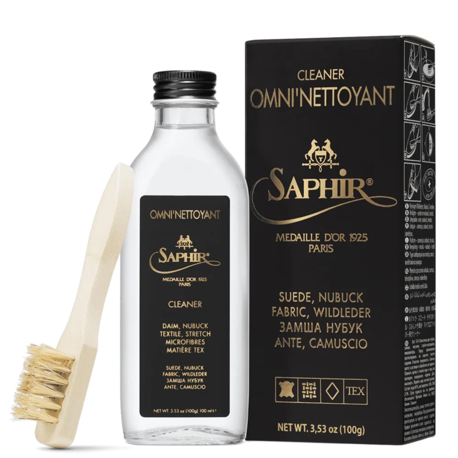 SAPHIR Pommadier Medaglia D`or 1925, Detergente per pelle grezza, trasparente, 100 ml