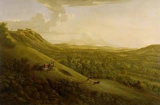 Box Hill Surrey with Dorking in the distance Poster Print by George Lambert (18 x 24)