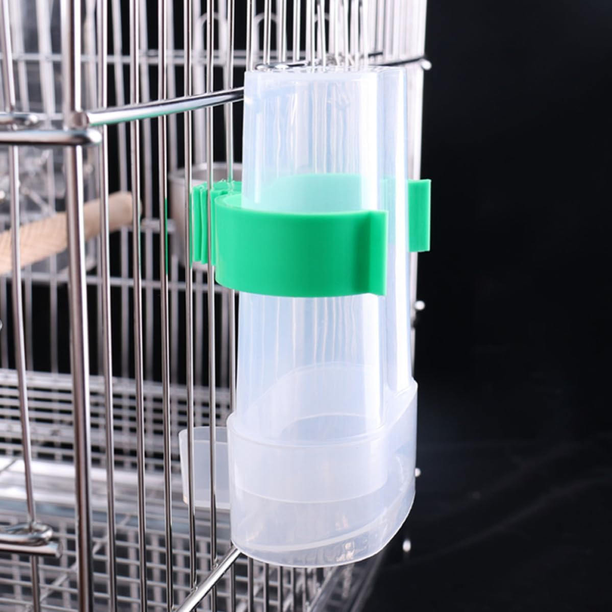 Generic 4pcs Automatic Bird Water Feeder for Parrots and Parakeets, Plastic Detachable Water Dispenser with No Leakage, Easy to Install Bird Cage Accessory for Home Use image 3