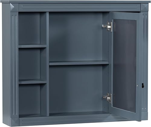 Miniatura 21 de Merax Tocador de baño de 36 pulgadas con fregadero, armario de almacenamiento de tocador de baño de 36 pulgadas con espejo a juego, parte superior