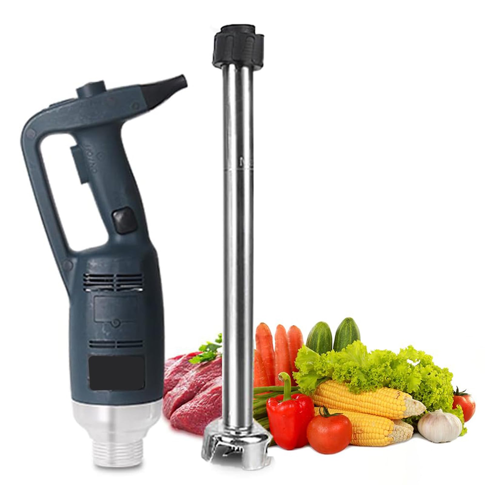 Komercyjny blender drążkowy, zmienna prędkość, wytrzymały, elektryczny blender zanurzeniowy z pałeczkami 500 mm do profesjonalnych kuchni gastronomicznych