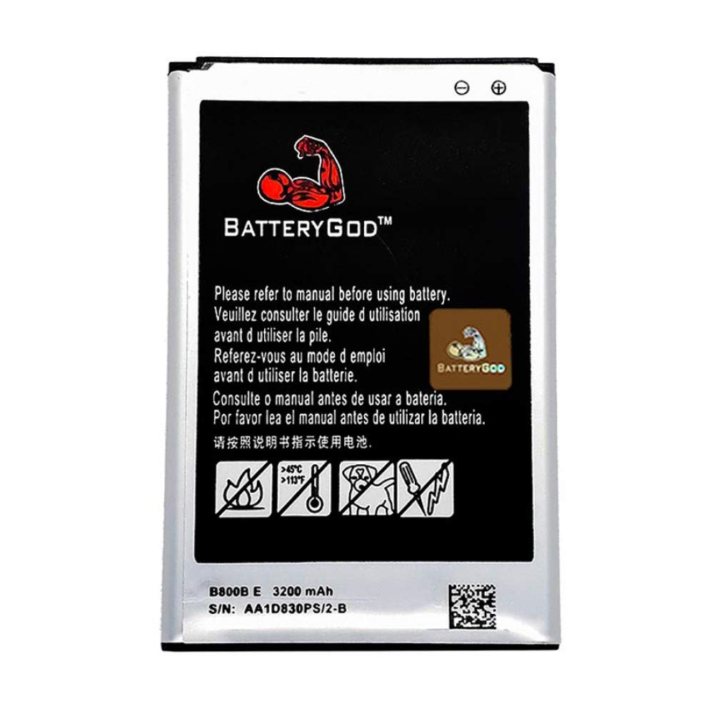 diBri BATTERYGOD Full Capacity Proper 3200 MAh Battery for Samsung Galaxy Note 3 / Note3 / B800BE