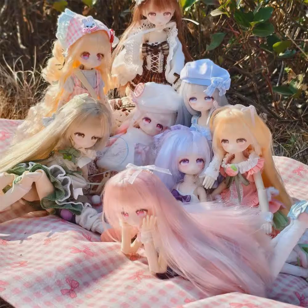 niannyyhouse BJD Blind Box Figuren, kugelgegelenkte Puppe mit Kleidung, Vier Jahreszeiten Tee Geschichte Serie, 1/8 Maßstab Sammelfigur (1ST)