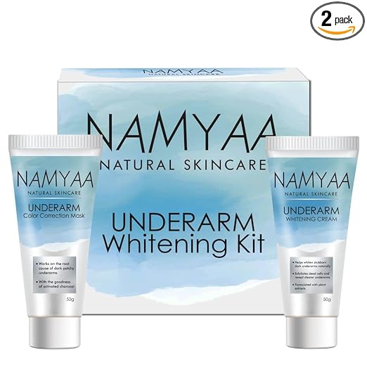 Namyaa Underarm Whitening Cream Kit for Dark Underarm/Uneven Tone With Vitamin C and Charcoal Extracts 100g, Pack of 2 at Rs. 299