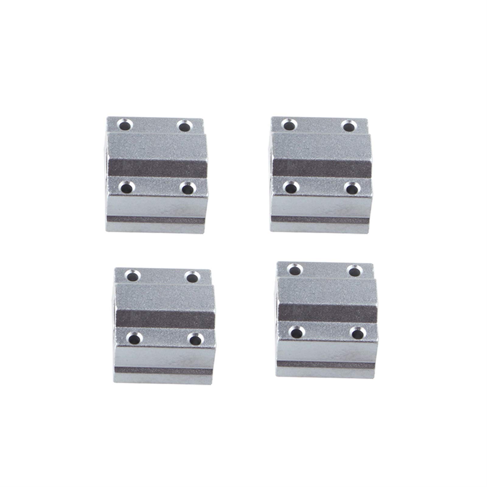 Bloc Coulissant à roulement Professionnel 4 pièces SCS8UU, Douille de Mouvement linéaire SC8UU SC10UU SCS12UU SCS16UU 20UU 25UU, Arbre linéaire, pièces d'imprimante 3D CNC(SCS8UU)