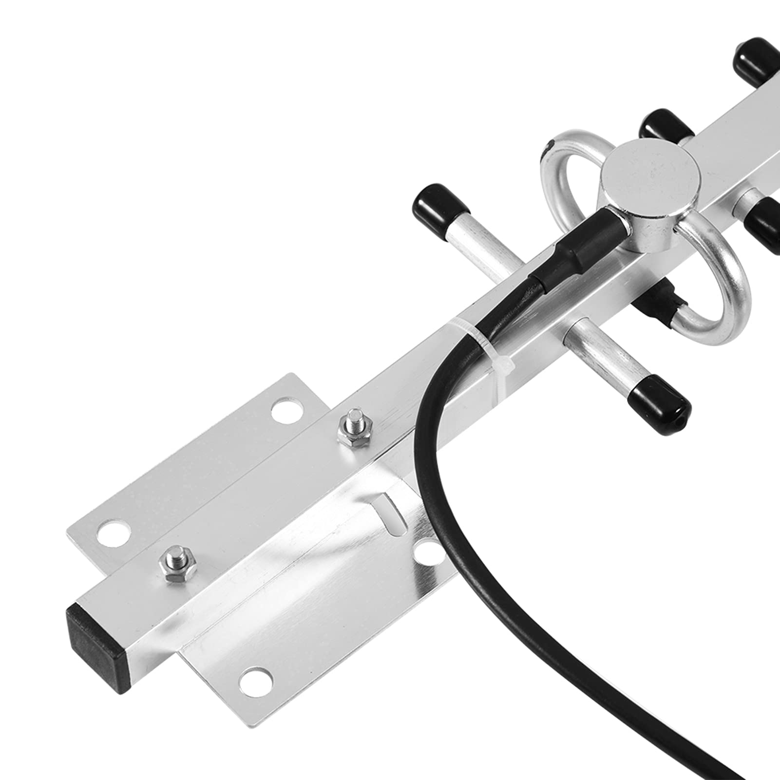 Antenna Ad Alto Guadagno 25dBi, Estensore WiFi Direzionale per Modem Router, Antenna Esterna in Lega di Alluminio con Cavo da 2 M, Argento, Connettore RP-SMA, Installazione
