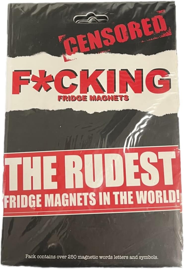 F*cking Fridge Magnet- Rude Words and Symbols for Your Refrigerator- 250 Magnetic Pieces