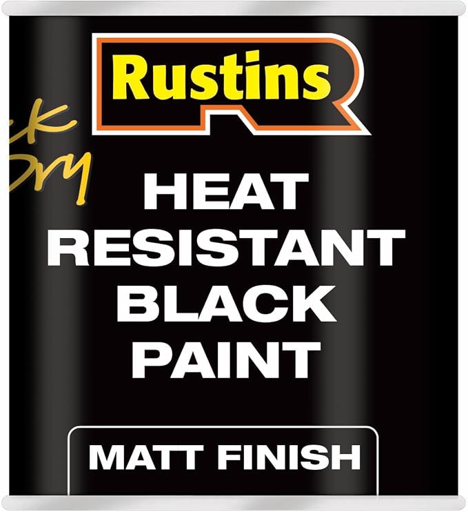 Rustins Quick Dry Heat Resistant Black Paint 500ml | 16.9