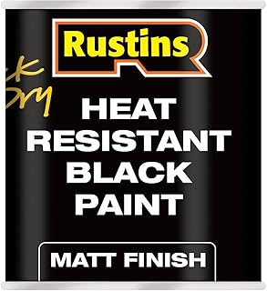 Rustins Heat Resistant Black Paint 500ml
