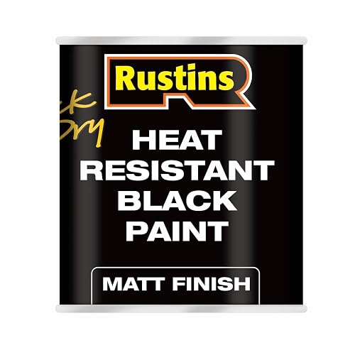 Rustins Heat Resistant Black Paint 500ml