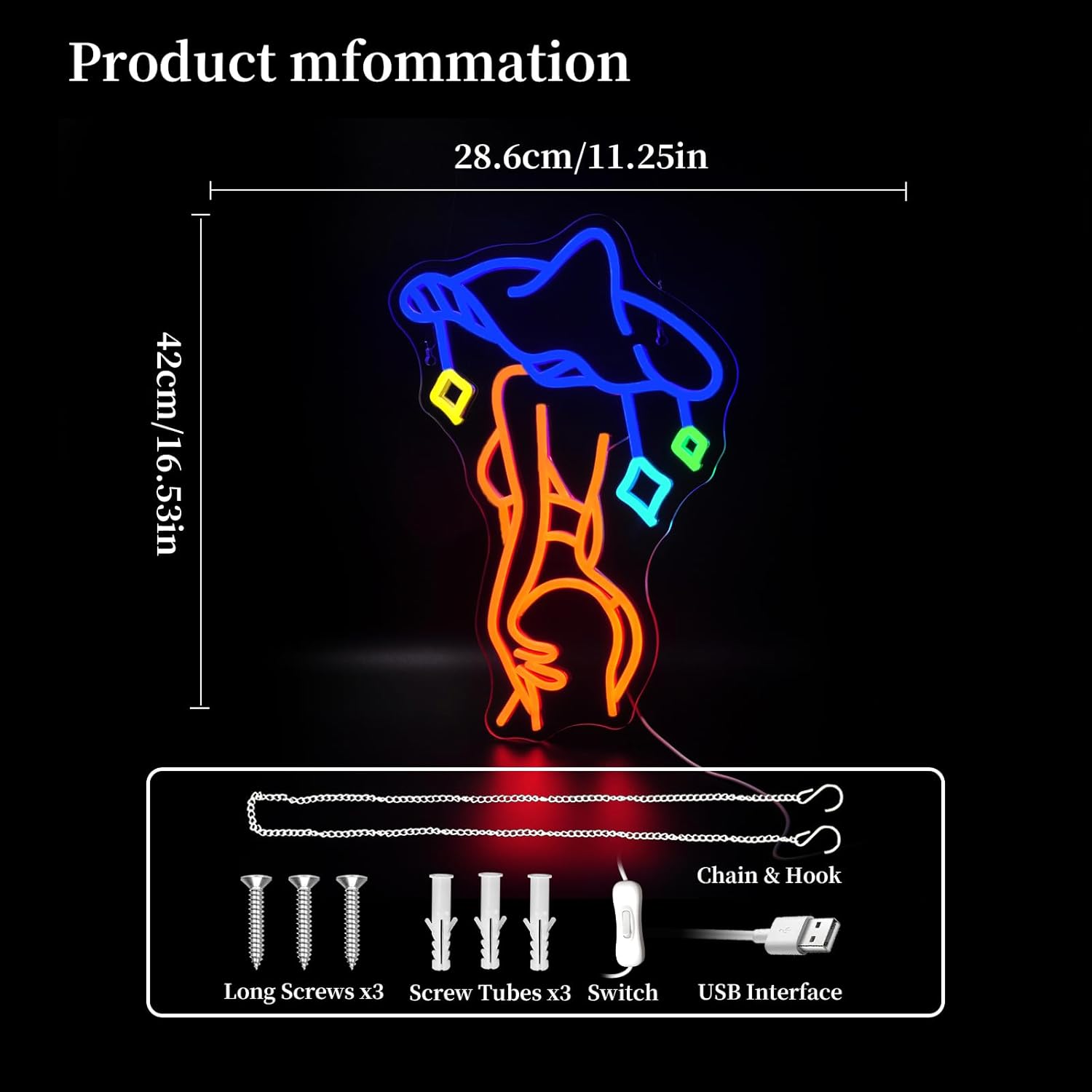 Lady Mushroom Neon Sign Led Neon Lights Neon Signs for Wall Decor Light Up Sign for Birthday Party Club Gift