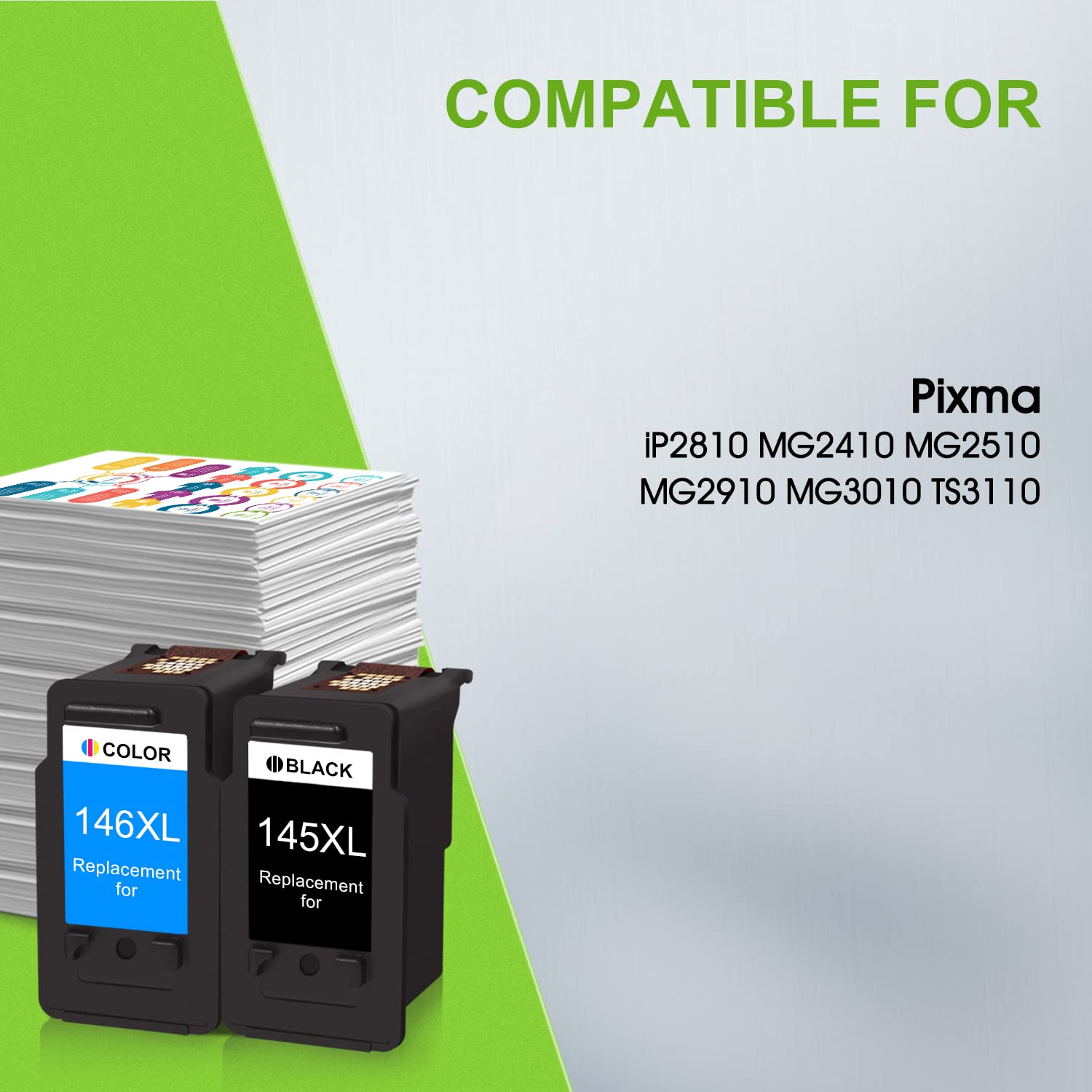 Cartucho De Tinta Para Improra Canon PG145 CL146 PG 145 CL 146 XL, Para MG 2410 2910 2510 3010 2810 2510 TS3110 MX491 IP 2810 2810 - AliExprs 7
