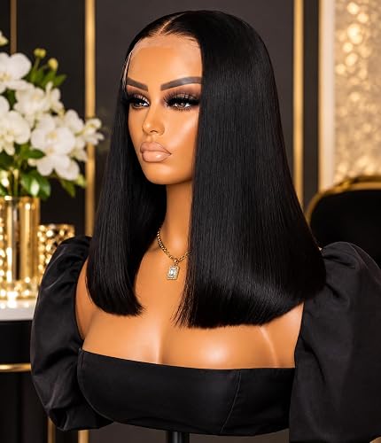 EM's Elite Beauty SDD 13x4 Bone Straight Full Frontal Wig 12inch