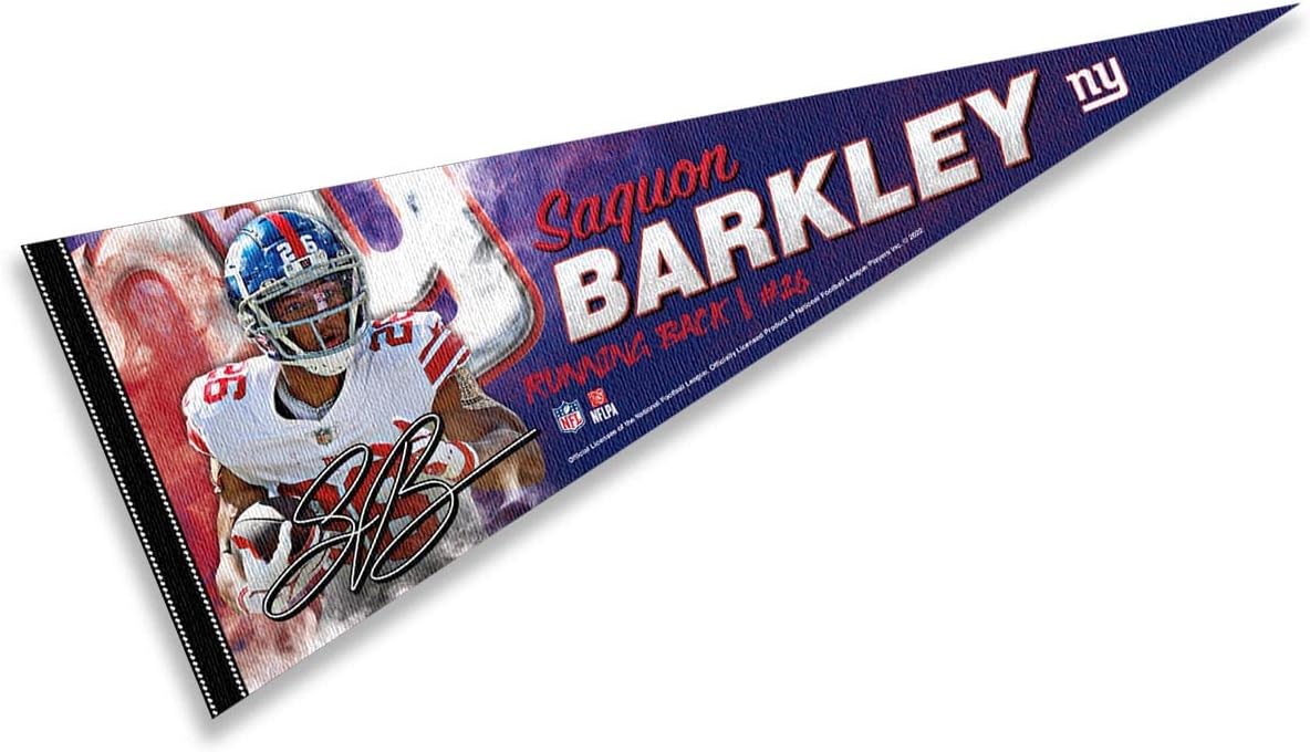 New York Giants Barkley Pennant Banner Flag