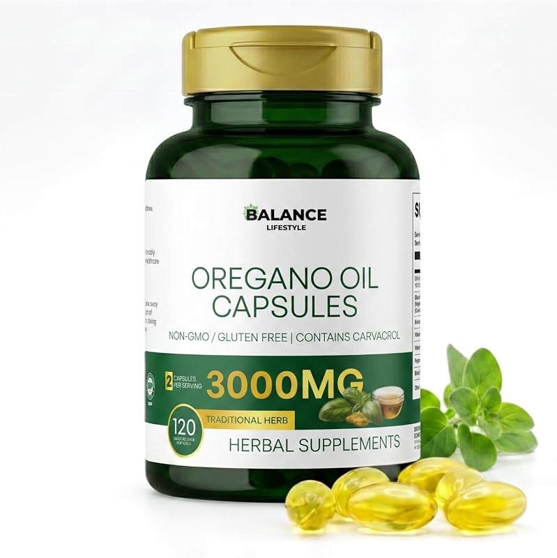 LaSognna Suplemento Fitoterápico de Orégano com Óleo de Orégano, Óleo de Semente Preta e Moringa, 3000 mg, 120 cápsulas gelatinosas