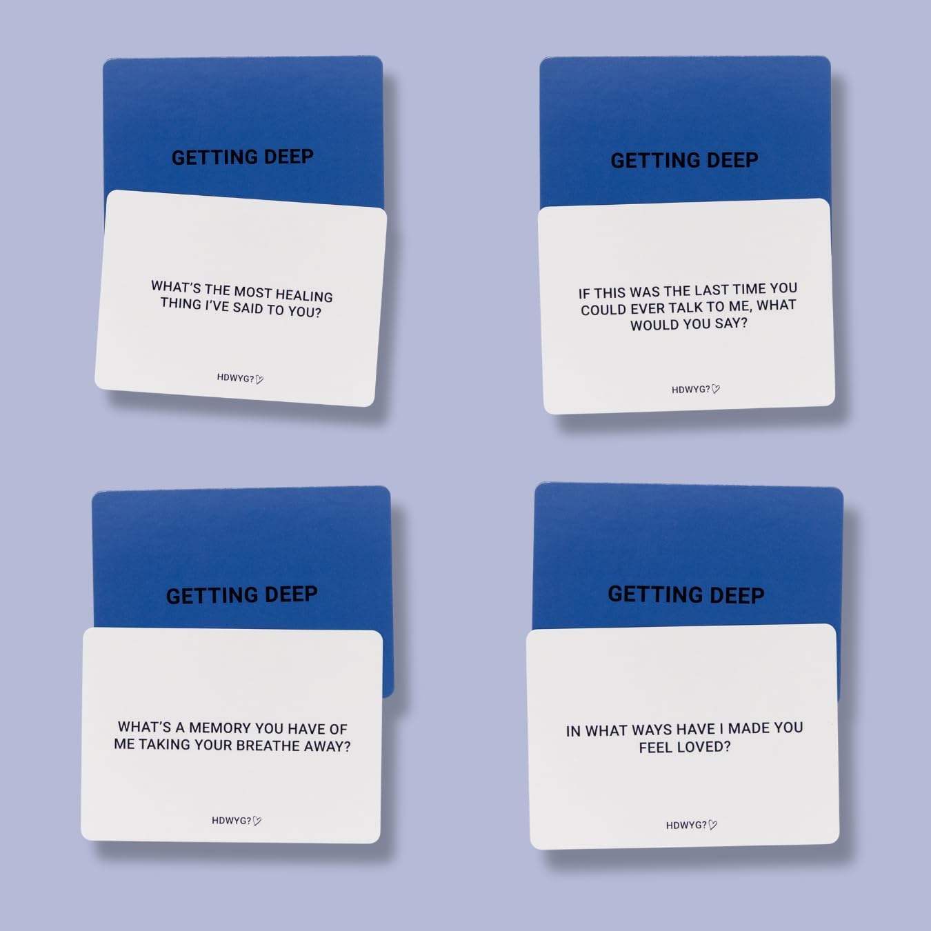 How Deep Will You Go? for Lovers - Relationship Card Game for Couples - 99 Questions to Connect, Deepen Love - New Couples to 20+ Year Marriages | Date Night, Long Distance | Ages 17+