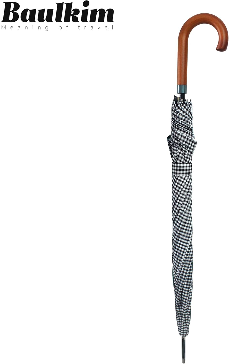 52" Arc Classic Wooden Handle Umbrella,vintage long handle umbrellas for rain,big black j handle cane umbrella,Automatic Umbrella with curved handles