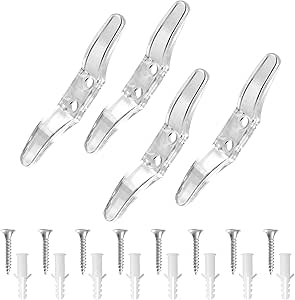 Any Blind Cord Cleats 2 Packs Of Roller Blind Cord Cleats (8 Total) - Keep Blind Cords Safe From Children No Screw Blinds - Foto 4