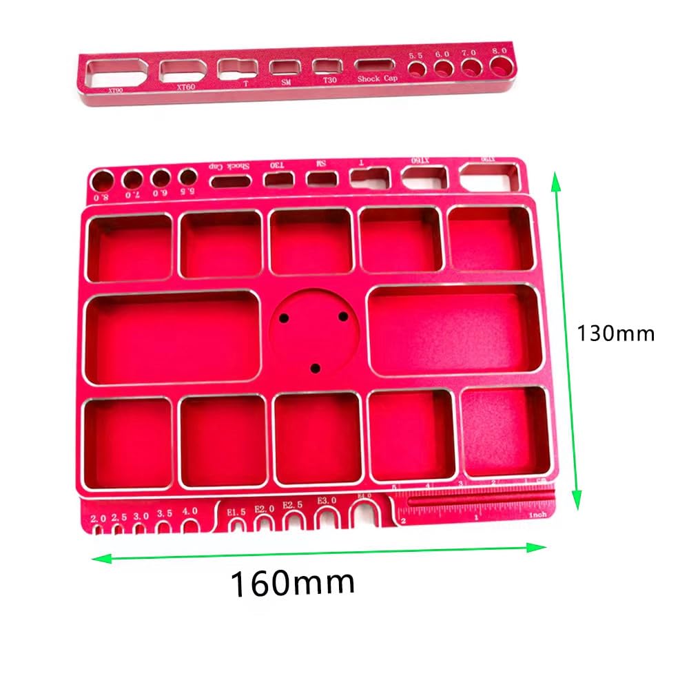 Soporte multifuncional de aleación para coche RC Soporte de trabajo RC Soporte de reparación RC Soporte de reparación de interruptor de 360° Rotación de 5 niveles de elevación de altura o inferior con