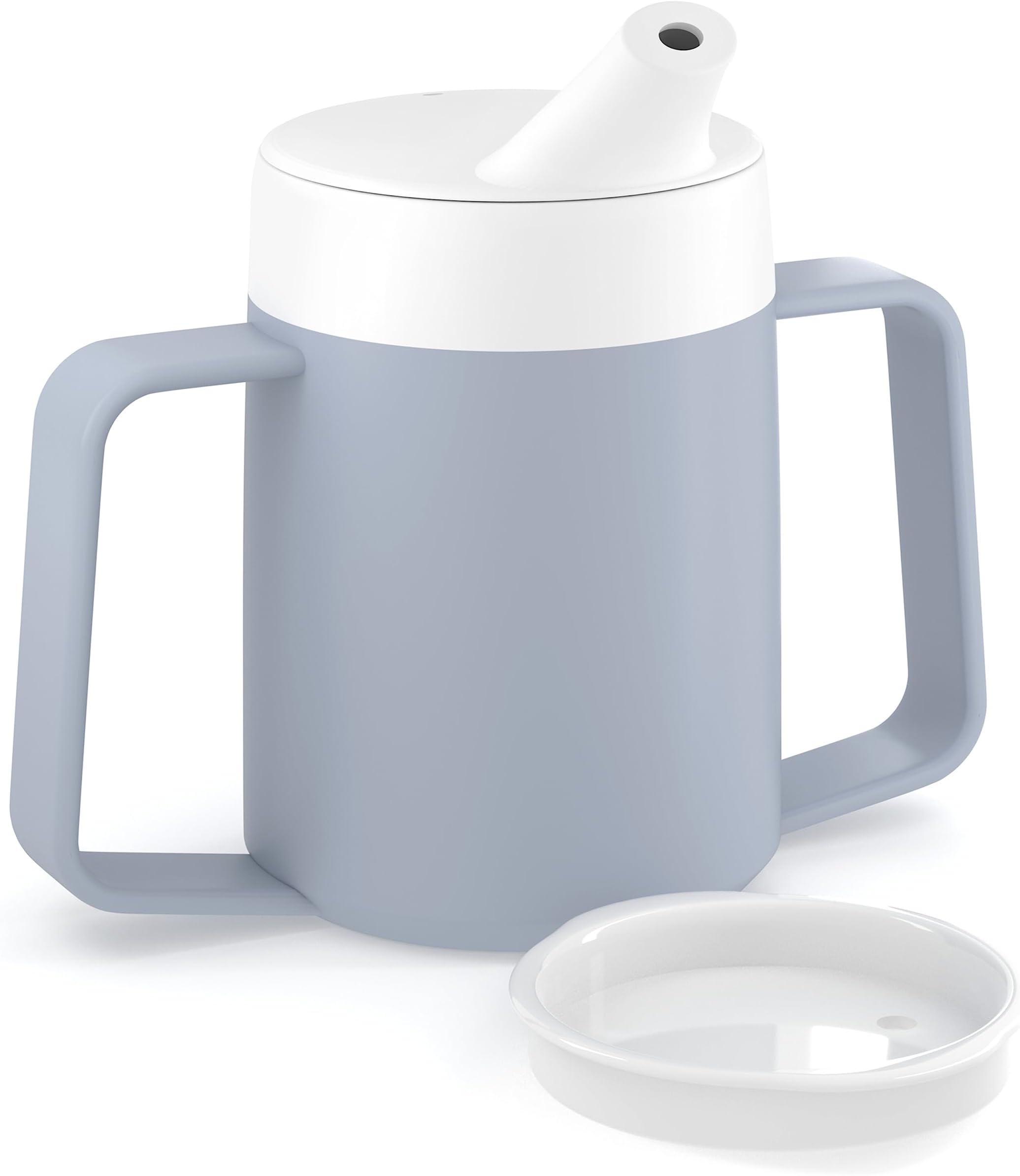 JFA Supplies 2 Handles 165ml Grey Adult Drinking Mug/Drinking Cup/Sippy Cup/Non Spill Cup