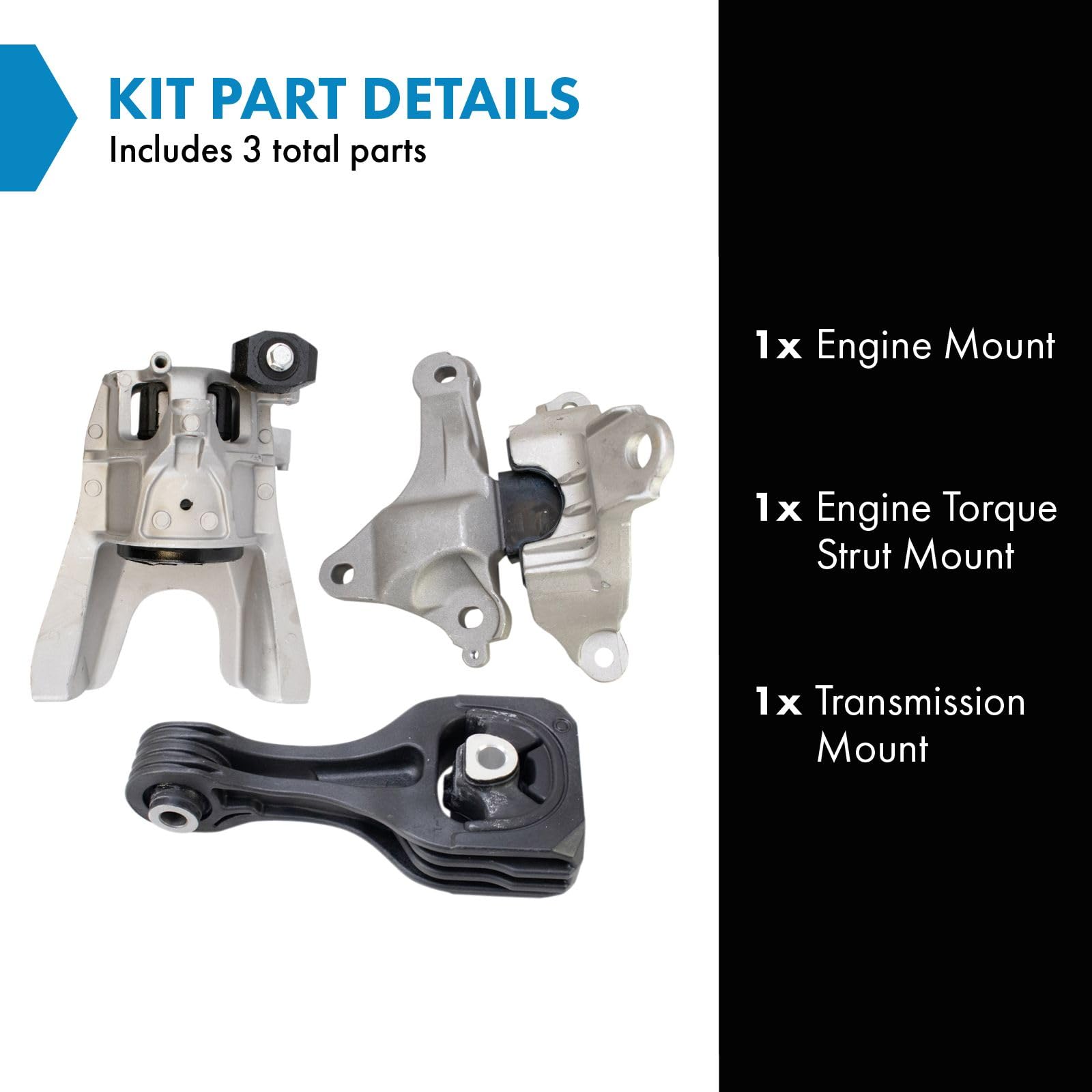 TRQ Engine Torque Strut Mount Honda Civic TRQ Engine Torque Strut Mount ...