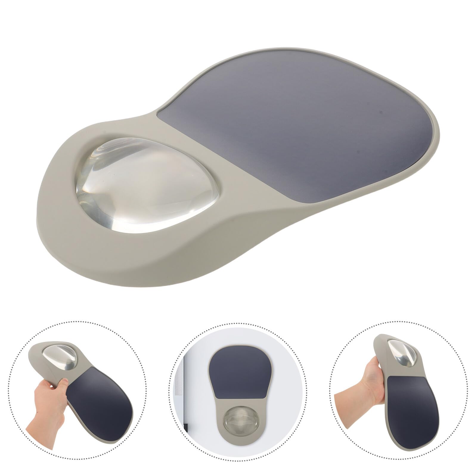 Ergonomisches Mauspad mit Handgelenkauflage Tiefblau Weiches Material Maus Handgelenkstütze für Computerarbeit und Büroeinsatz