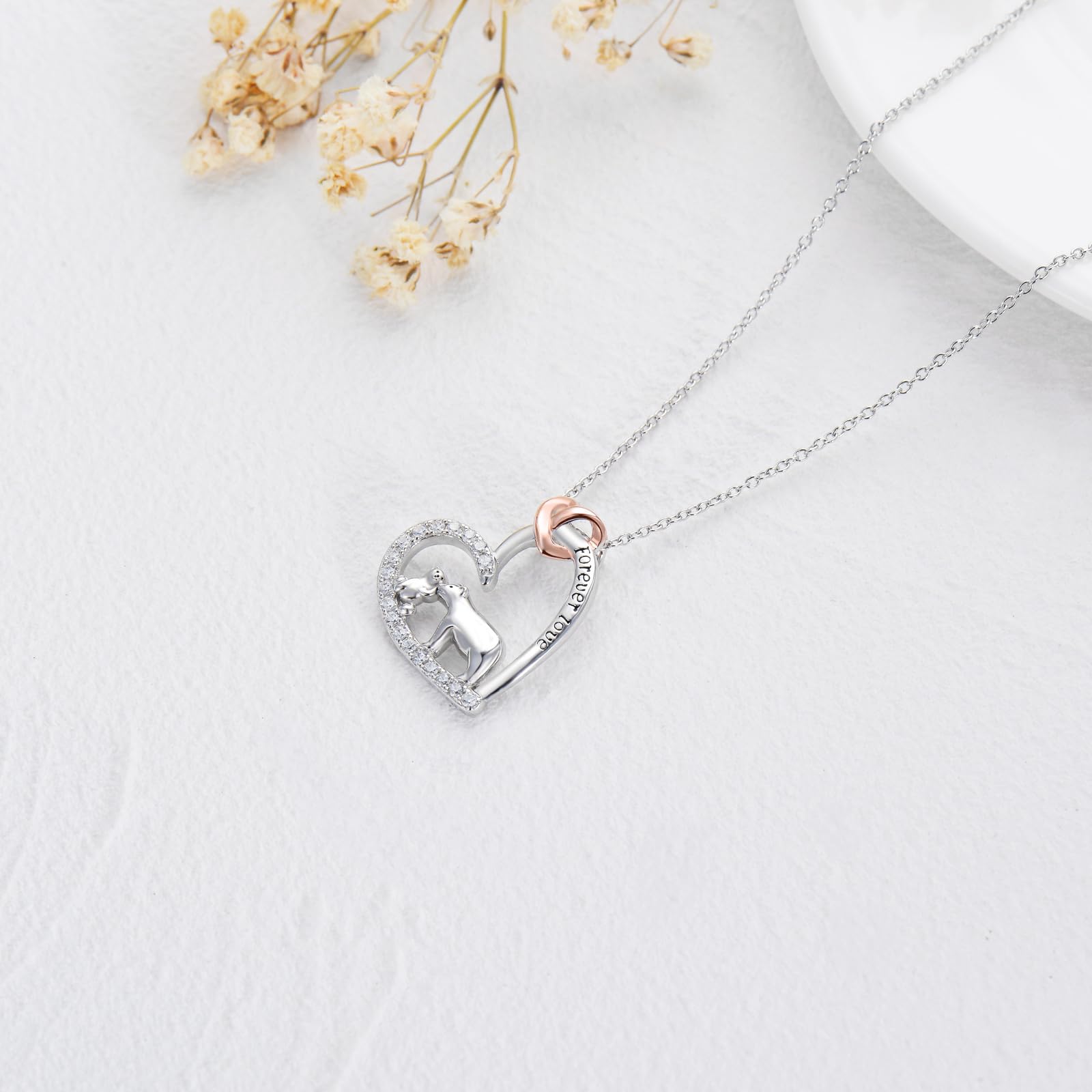 Seiyang Collar de plata de ley 925 con diseño de elefante/oso/dinosaurio para el día de la madre, regalo para el día de la madre, hija, hijo, joyería para mamá y mujer